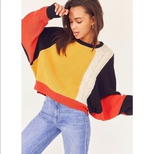 Urban outfitters color block sweater